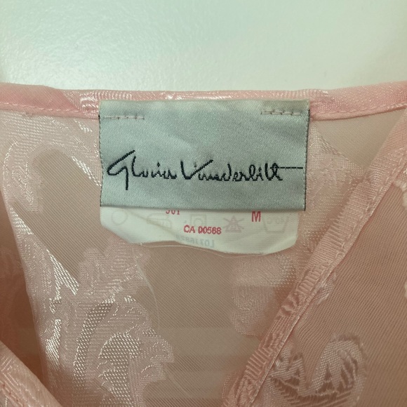 Gloria Vanderbilt Vintage Pink Lace Tank - Picture 5 of 10